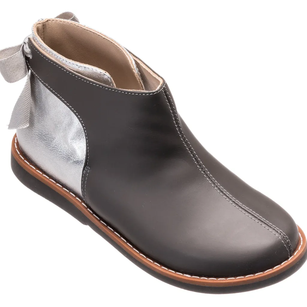 Elephantito Gray Bow Bootie Clearance