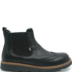 Emel Black Leather Wingtip Slip on Bootie Sale