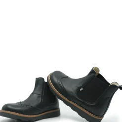 Emel Black Leather Wingtip Slip on Bootie Sale