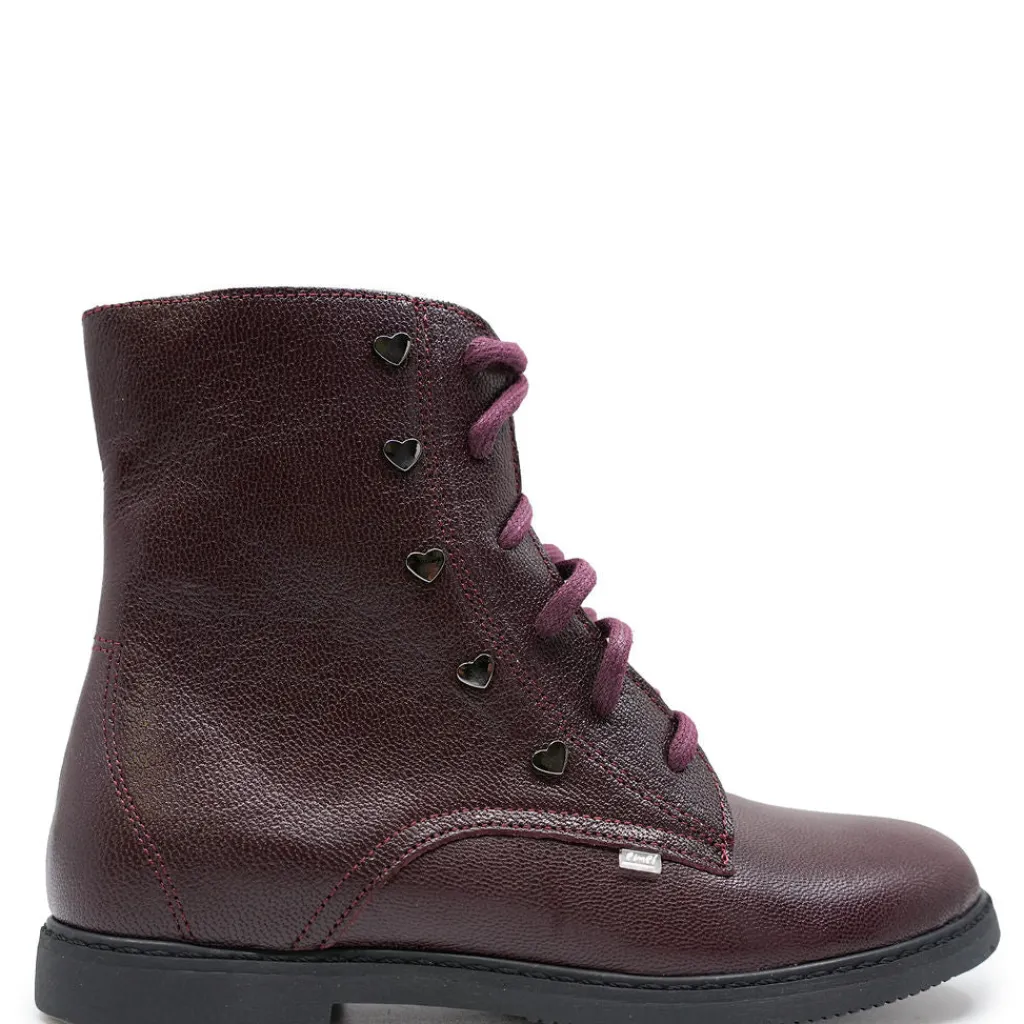 Emel Burgundy Heart Studded Boot Sale