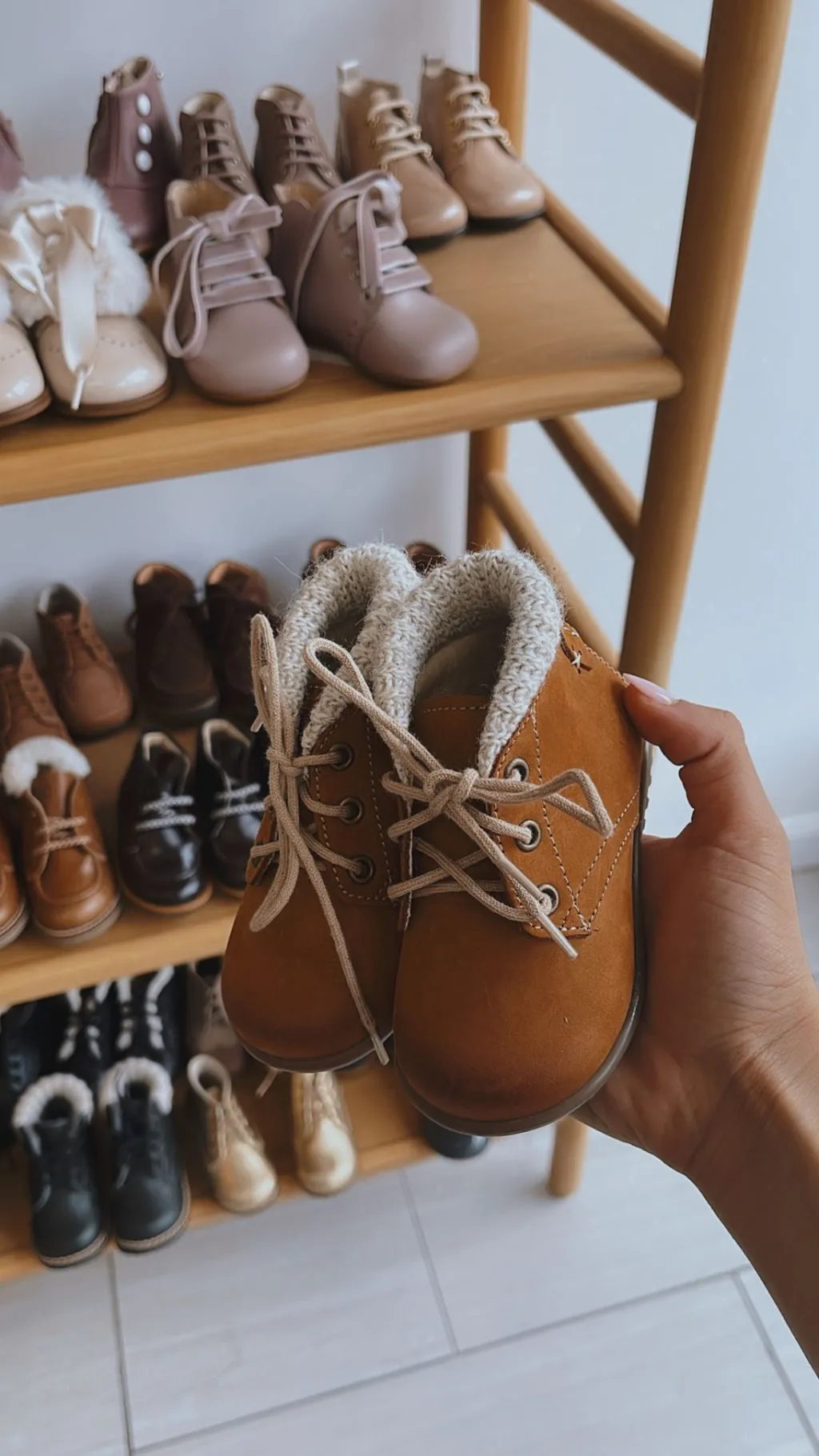 Emel Camel Nubuck Sweater Baby Bootie Sale