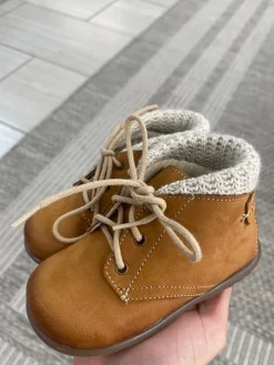 Emel Camel Nubuk Sweater Baby Bootie New