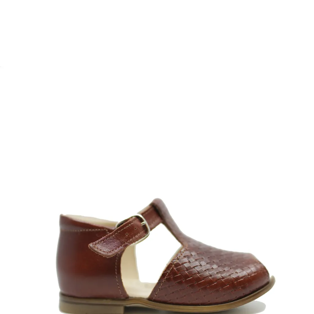 Emel Chocolate Weave Buckle Sandal Online