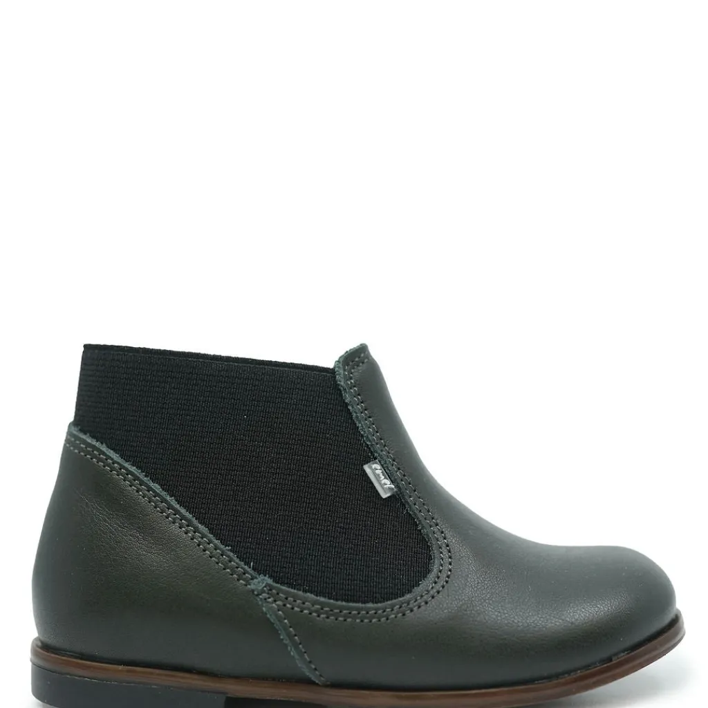 Emel Dark Green Elastic Baby Bootie Outlet