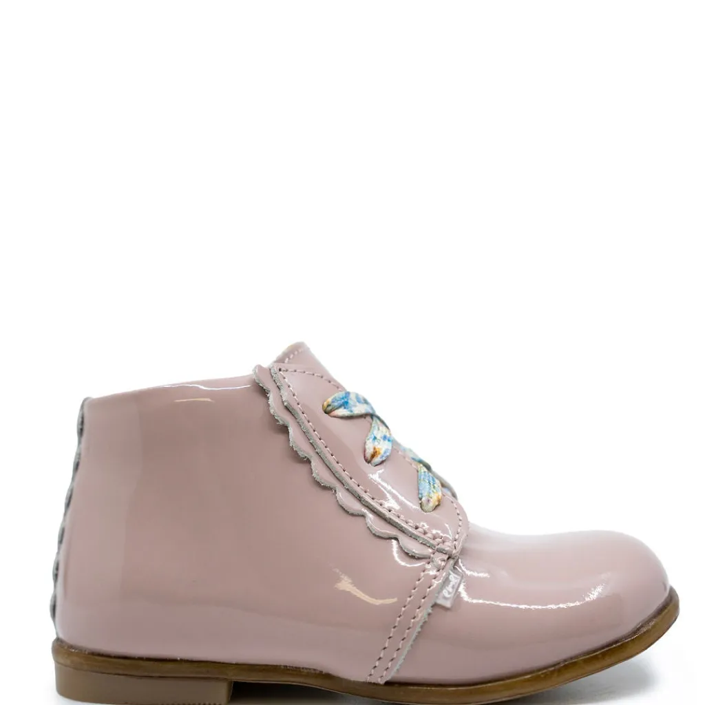 Emel Dusty Pink Patent Baby Bootie Sale