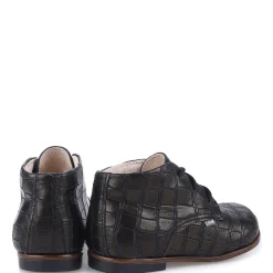 Emel Gunmetal Croc Baby Bootie Best