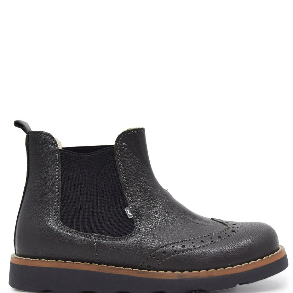 Emel Gunmetal Green Wingtip Bootie Discount