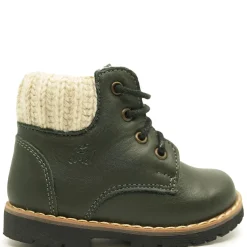 Emel Hunter Knit Cuff Fur Lined Baby Bootie Fashion