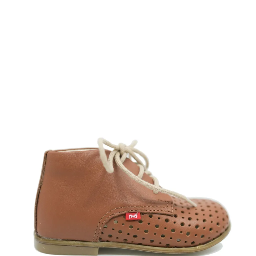 Emel Luggage Leather Perforated Baby Bootie Best