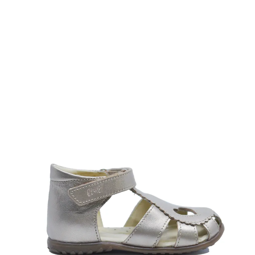Emel Metallic Heart Sandal Clearance