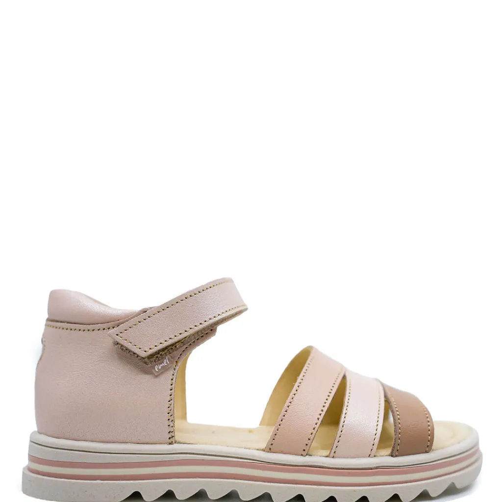Emel Nude Heart Velcro Sandal Outlet
