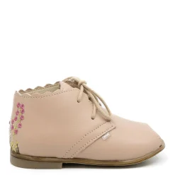 Emel Nude Pink Embroidered Baby Bootie New