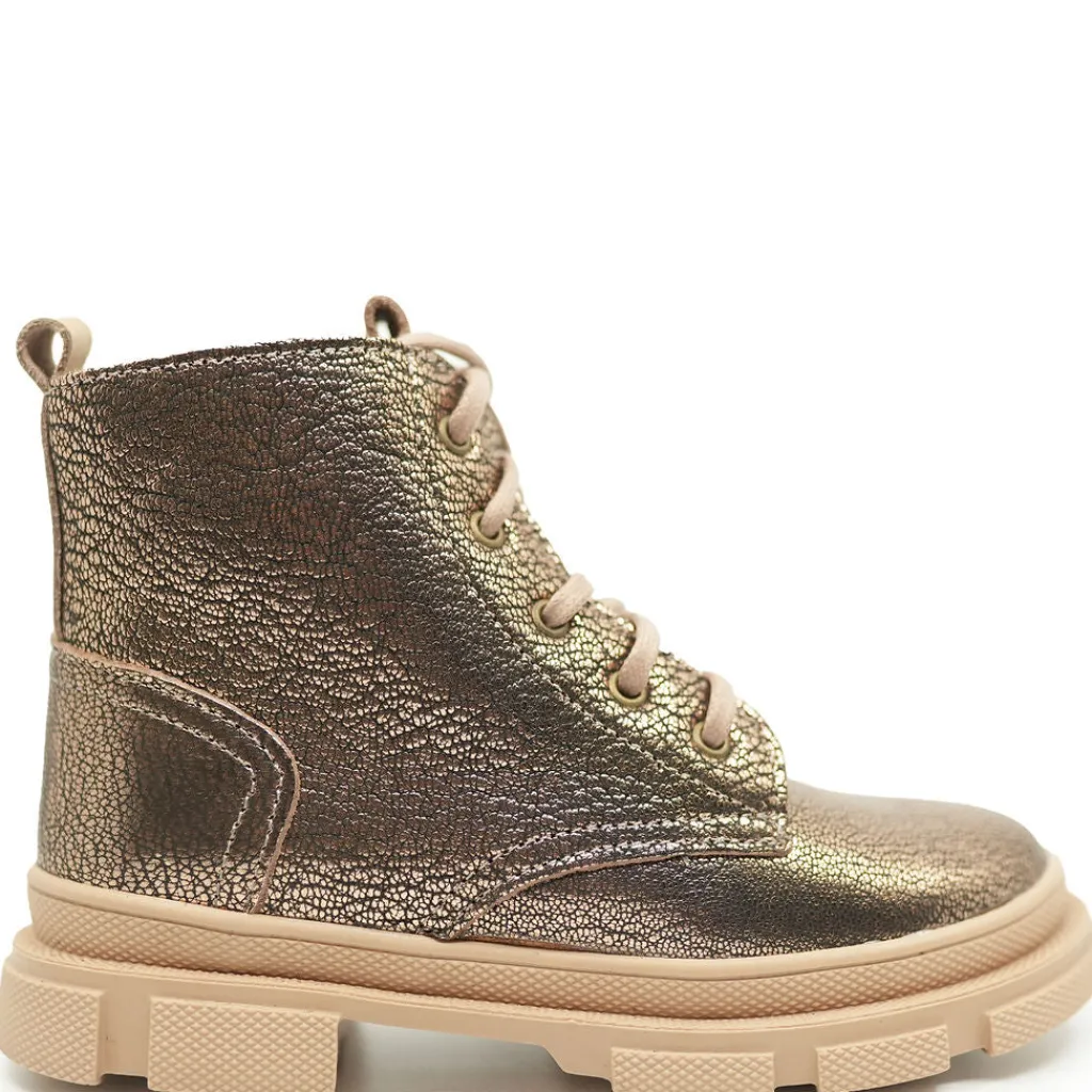 Emel Rose Gold Metallic Bootie Best
