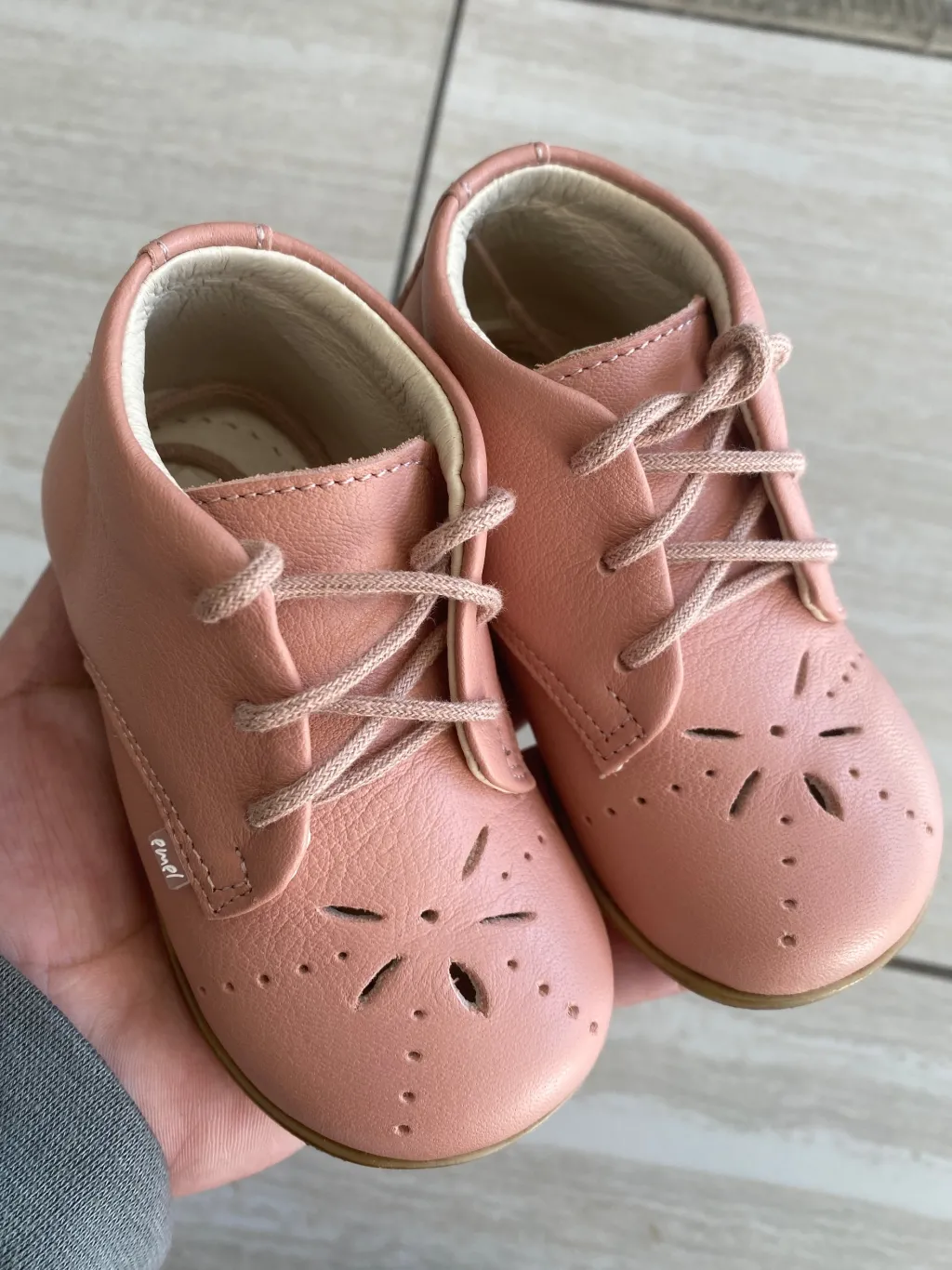 Emel Salmon Perf Baby Bootie Best