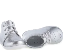 Emel Silver Heart Baby Bootie New
