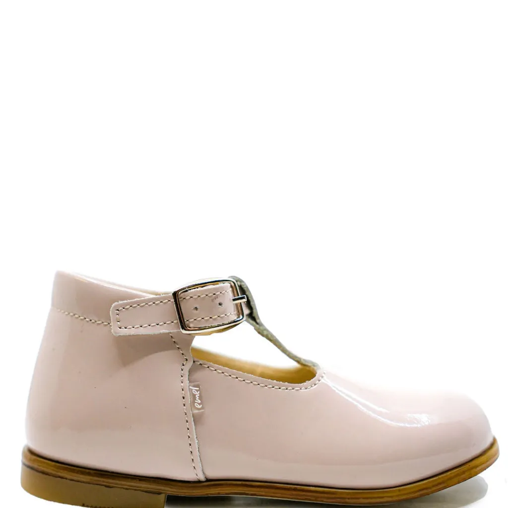 Emel Soft Pink Patent Heart Baby T Strap Outlet