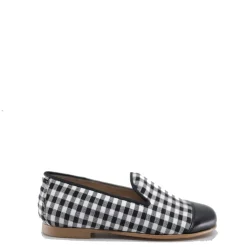 Hoo Checkered Captoe Smoking Loafer Clearance