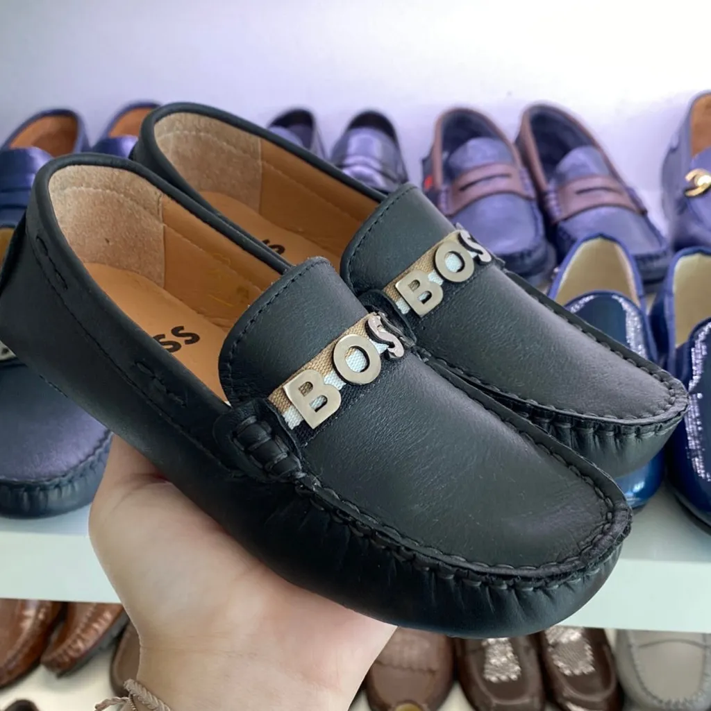 HUGO BOSS Black Logo Penny Loafer Hot
