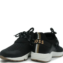 HUGO BOSS Black Print Slip On Trainers Sale