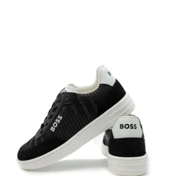 HUGO BOSS Black Textile Sneaker Clearance