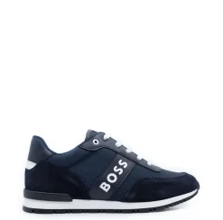 HUGO BOSS Navy Lace Sneaker Best