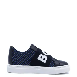 HUGO BOSS Navy Logo Elastic Sneaker Online