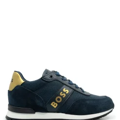 HUGO BOSS Navy Logo Lace Sneaker Clearance