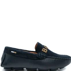 HUGO BOSS Navy Suede Loafer Discount