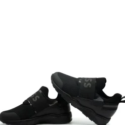HUGO BOSS Solid Black Elastic Sneaker Sale