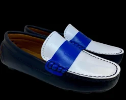 HUGO BOSS Three-Tone Navy Loafer Hot
