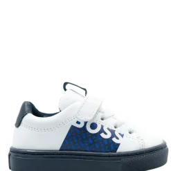 HUGO BOSS White and Navy Baby Sneaker Outlet