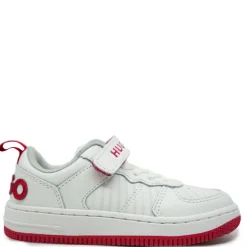 HUGO BOSS White and Red Logo Sneaker Sale