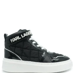 Karl Lagerfeld Black Hightop Sneaker Fashion