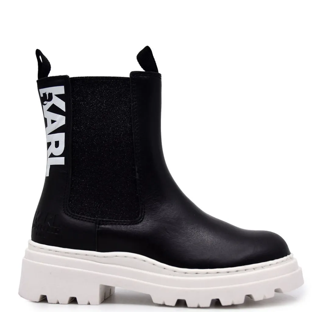 Karl Lagerfeld Elastic Slip On Boot Fashion