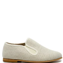 LMDI Collection LMDI Beige Herringbone Smoking Loafer Fashion