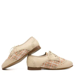 LMDI Collection LMDI Beige Plaid Wingtip Oxford Online