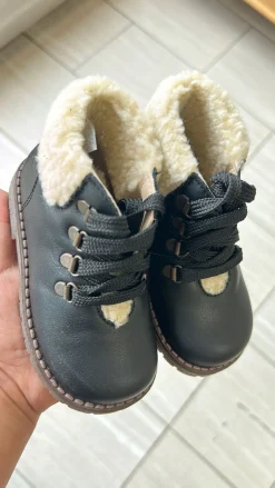 LMDI Collection LMDI Black and White Fur Baby Boot Online