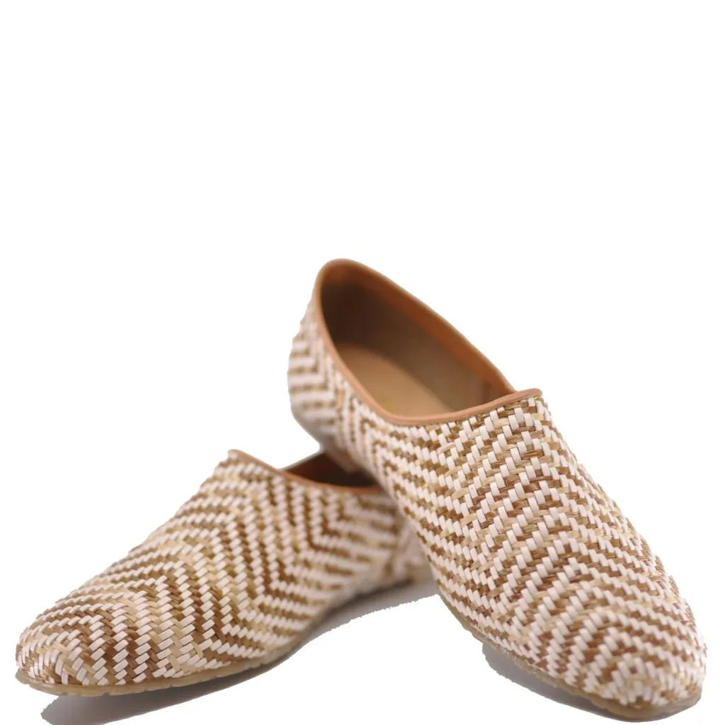 LMDI Collection LMDI Coffee Wicker Slip On Shoe Fashion