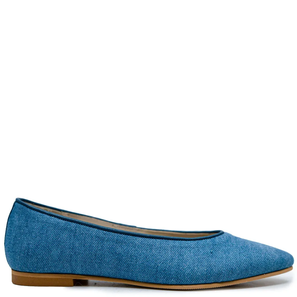 LMDI Collection LMDI Denim Pointed Flat Discount