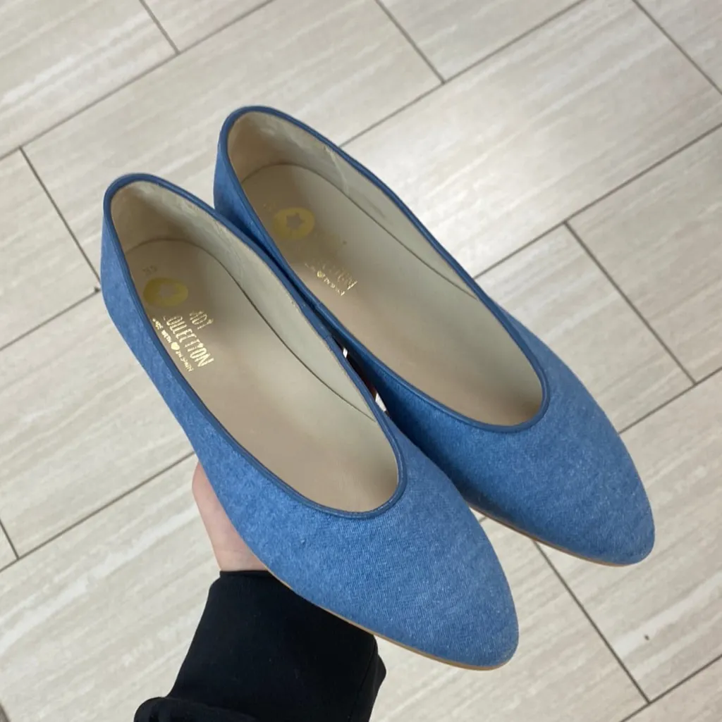 LMDI Collection LMDI Denim Pointed Flat Discount