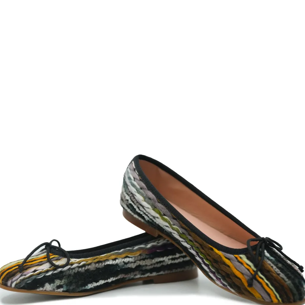 LMDI Collection LMDI Sweater Knit Bow Ballet Flat Online