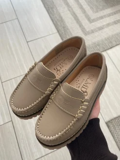 LMDI Collection LMDI Taupe Leather Chunky Loafer Online