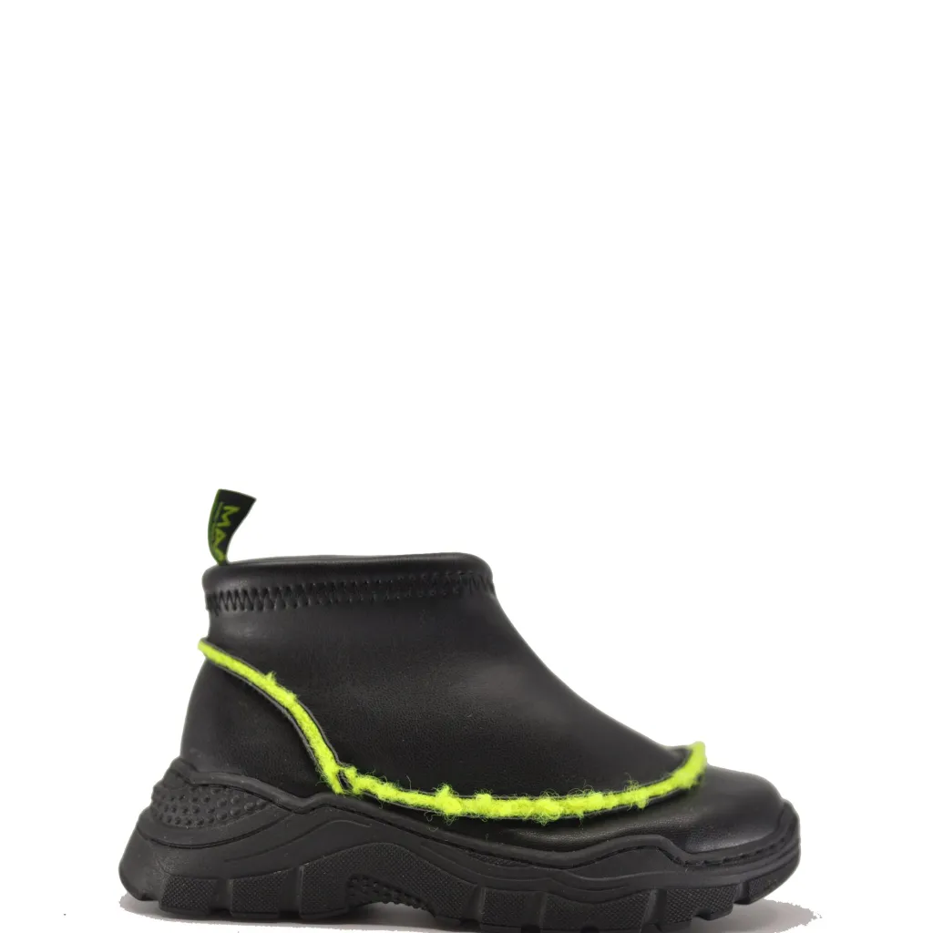MAA Black and Neon Slip On Sneaker Sale