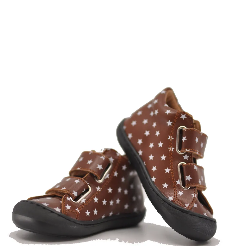 MAA Brown And White Star Baby Sneaker New