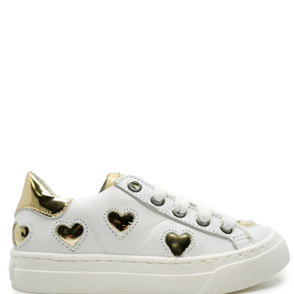 MAA Gold Heart Zipper Sneaker Sale