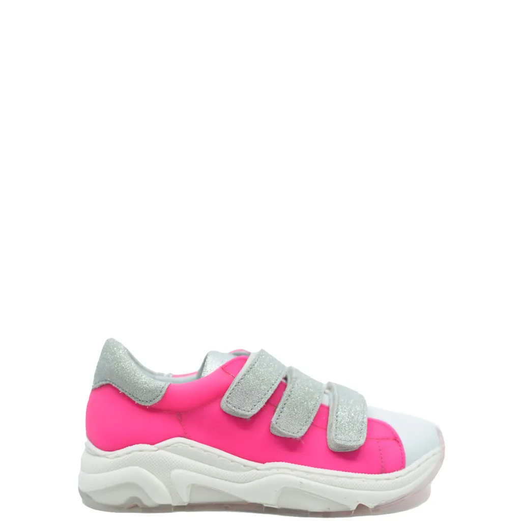MAA Neon Pink Velcro Sneaker Discount