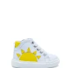 MAA White and Yellow Sun Sneaker Best