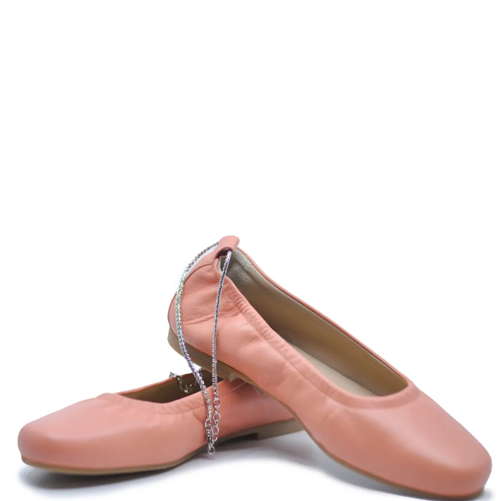 Manuela De Juan Manuela Apricot Anklet Ballet Flat Best
