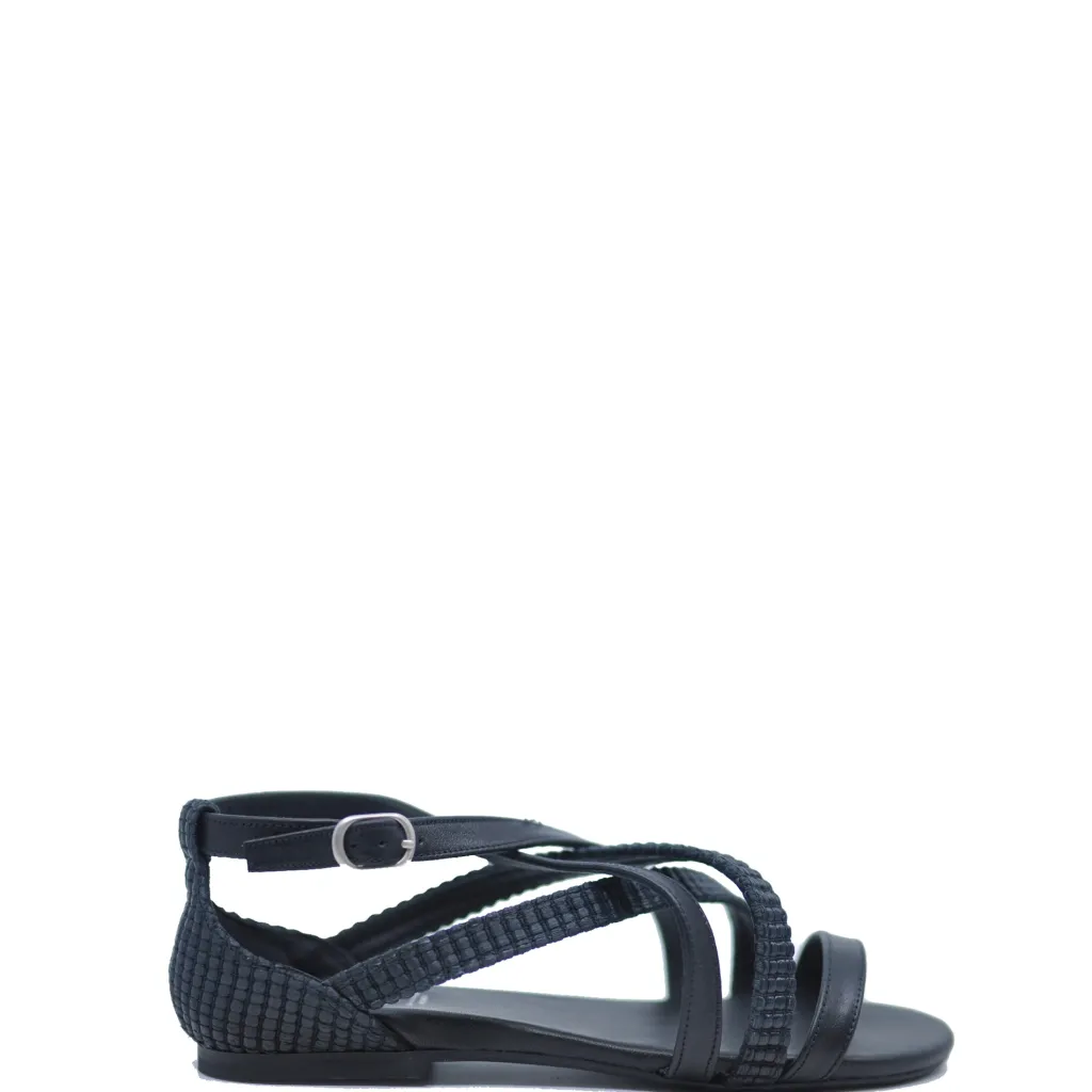 Manuela De Juan Manuela Black Inca Sandal New