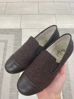 Manuela De Juan Manuela Brown Wool Captoe Smoking Loafer Best